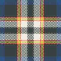 Plaid check pattern. Seamless fabric texture. Tartan textile print. vector