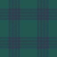 Plaid seamless pattern in blue. Check fabric texture. Vector textile print.