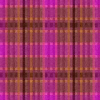 Check textile texture of seamless vector tartan with a plaid pattern background fabric.