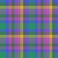 Pattern textile plaid of vector tartan fabric with a check seamless background texture.