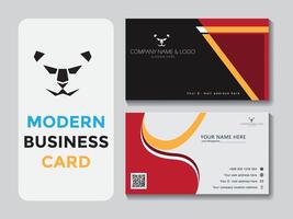 Elegant business card creative design vector