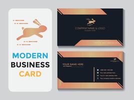 Elegant business card creative design vector