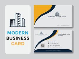 vector abstract business card template