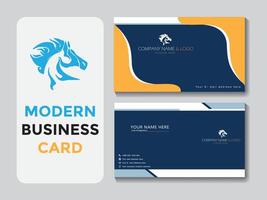 Vector modern business card template for your project