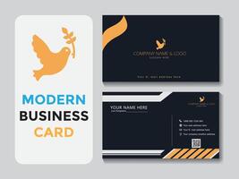 Vector modern business card template for your project
