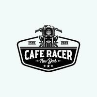 café corredor nuevo York emblema Insignia logo vector aislado en blanco antecedentes. mejor para moto garaje y mecánico logo