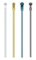 collection of realistic zipper various color. vector illustration