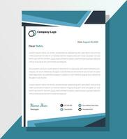 Modern professional corporate letterhead design, letter head, letterhead, creative business or company letterhead design template vector