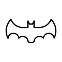 bat icon, sign, symbol in line style vector