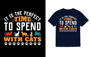 Cat T-Shirt Design vector