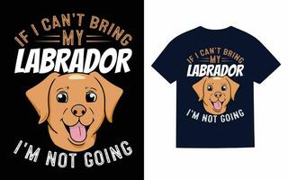 Labrador perdiguero perro camiseta diseño, tipografía, vector, t camisa vector