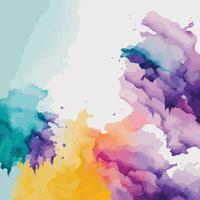 Abstract watercolor vintage illustration background vector