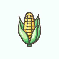 Corn vegetable organic icon. Isolated vector illustration