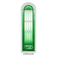 Church glass grade stained window. vector