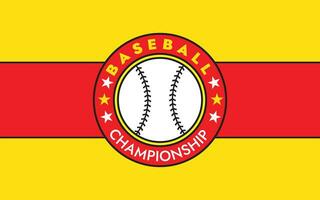 Modern Baseball championship professional emblem for baseball team vector