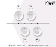 plantilla de diseño infográfico con lugar para sus datos. ilustración vectorial vector