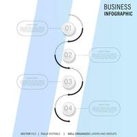 plantilla de diseño infográfico con lugar para sus datos. ilustración vectorial vector