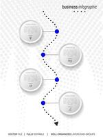 infografía modelo para negocio. 4 4 pasos moderno cronograma diagrama con la carretera viaje concepto, presentación vector infografía.