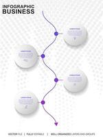 infografía modelo para negocio. 4 4 pasos moderno cronograma diagrama con la carretera viaje concepto, presentación vector infografía.