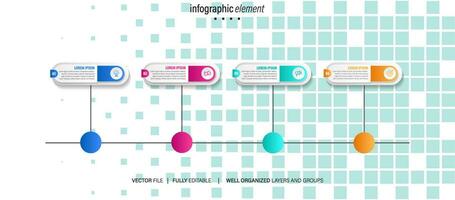 plantilla de diseño infográfico con lugar para sus datos. ilustración vectorial vector