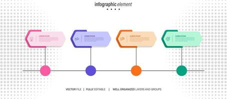 crecimiento oportunidad infografía gráfico diseño modelo. editable infochart con iconos instructivo gráficos con 4 4 paso secuencia. visual datos presentación. aéreo, merriweather sans fuentes usado vector