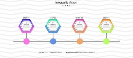 Growth opportunity infographic chart design template. Editable infochart with icons. Instructional graphics with 4 step sequence. Visual data presentation. Arial, Merriweather Sans fonts used vector