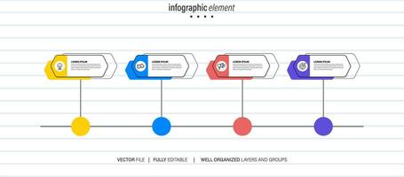 crecimiento oportunidad infografía gráfico diseño modelo. editable infochart con iconos instructivo gráficos con 4 4 paso secuencia. visual datos presentación. aéreo, merriweather sans fuentes usado vector