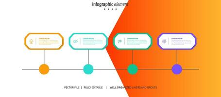 presentación negocio resumen antecedentes infografía modelo vector