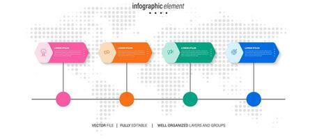 Presentation business abstract background infographic template vector