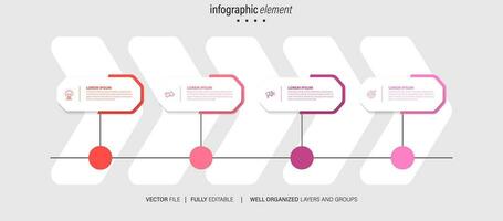 presentación negocio resumen antecedentes infografía modelo vector