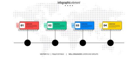 presentación negocio resumen antecedentes infografía modelo vector