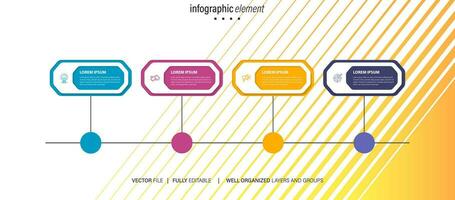 Presentation business abstract background infographic template vector