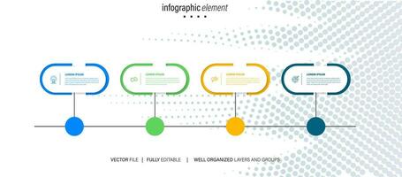 Vector infographic label template with icons. 4 options or steps. Infographics for business concept. Can be used for info graphics, flow charts, presentations, web sites, banners, printed materials.