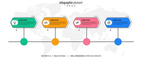 Vector Infographic report template