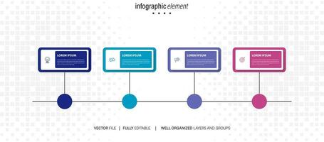 moderno 3d infografía modelo con 4 4 pasos. negocio circulo modelo con opciones para folleto, diagrama, flujo de trabajo, línea de tiempo, web diseño. vector eps 10