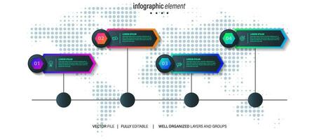 vector infografía elementos con iconos