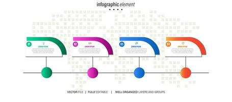 vector infographic elements with icons.