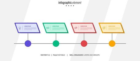 Business data visualization. vector