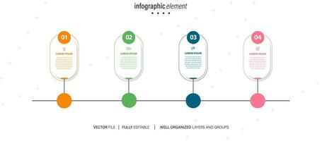 Business data visualization. vector
