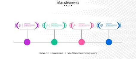 infografía modelo elementos. vector