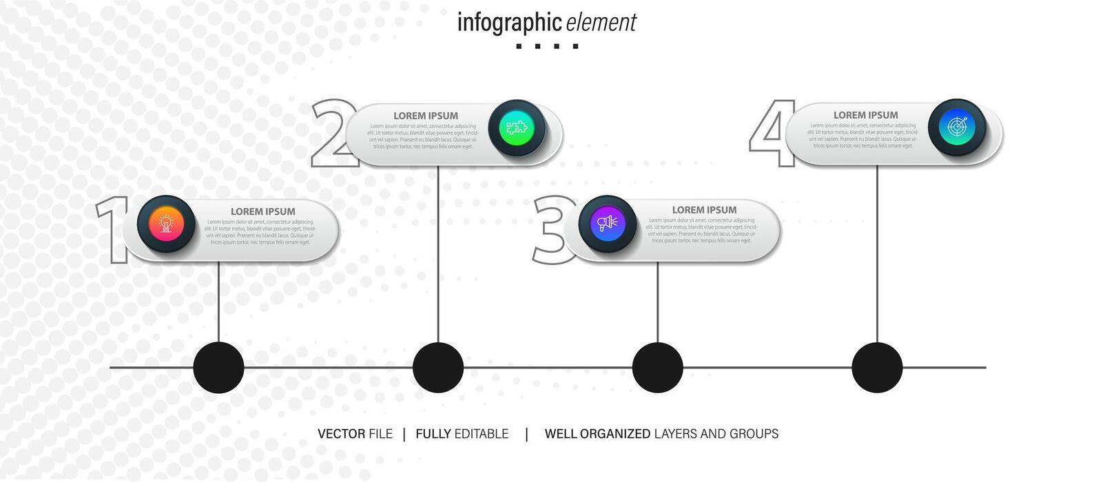 Sequence Infographic Vector Art, Icons, and Graphics for Free Download