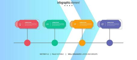 negocio información monitor proceso gráfico resumen elemento de el diagrama diagrama con paso, opción, sección o proceso vector negocio modelo para presentación creativo concepto para infografía