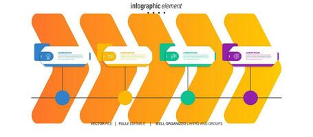 Vector infographic flat template circles for four label, diagram, graph, presentation. Business concept with 4 options. For content, flowchart, steps, timeline, workflow, marketing. EPS10