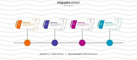 Set of infographics elements in modern flat business style vector