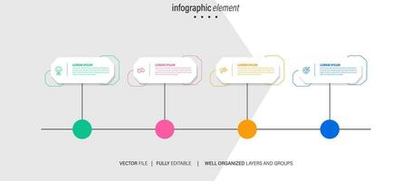 vector negocio infografía modelo