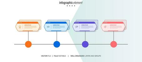 infografía elementos datos visualización vector