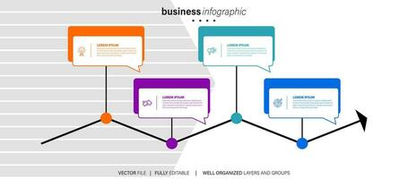 vector infografia cronograma diseño modelo con 3d papel etiqueta, integrado círculos antecedentes. cronograma infografía diseño vector y márketing iconos