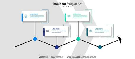 vector infografia cronograma diseño modelo con 3d papel etiqueta, integrado círculos antecedentes. cronograma infografía diseño vector y márketing iconos