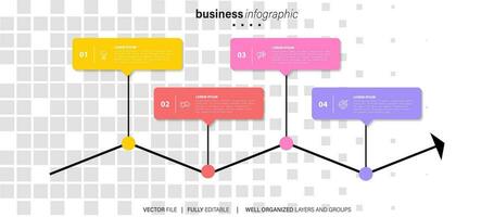 vector infographic elements with icons.