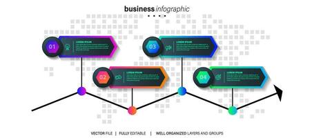 vector infografía elementos con iconos